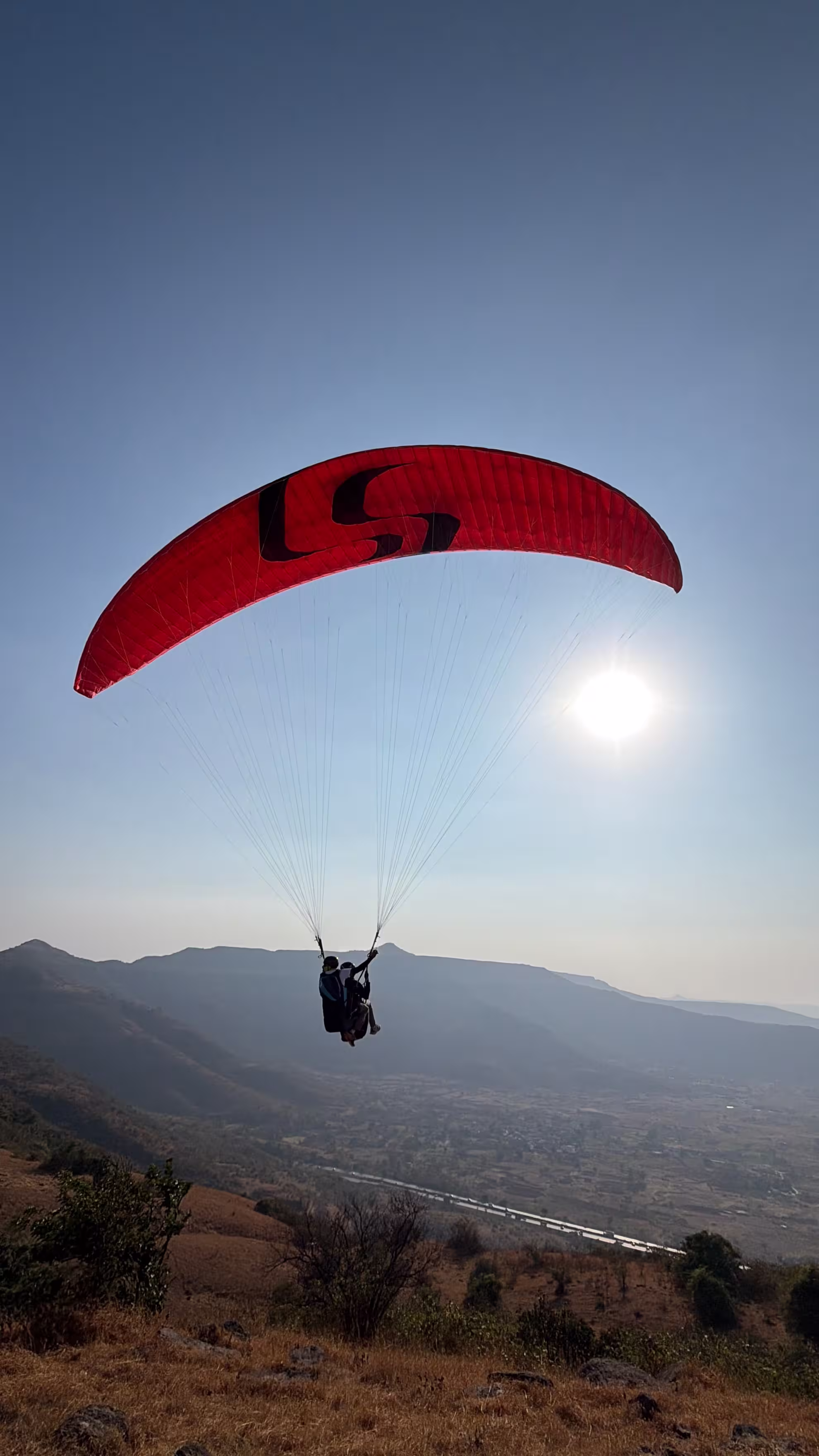 Paragliding in Kamshet Pune - tandem flight
